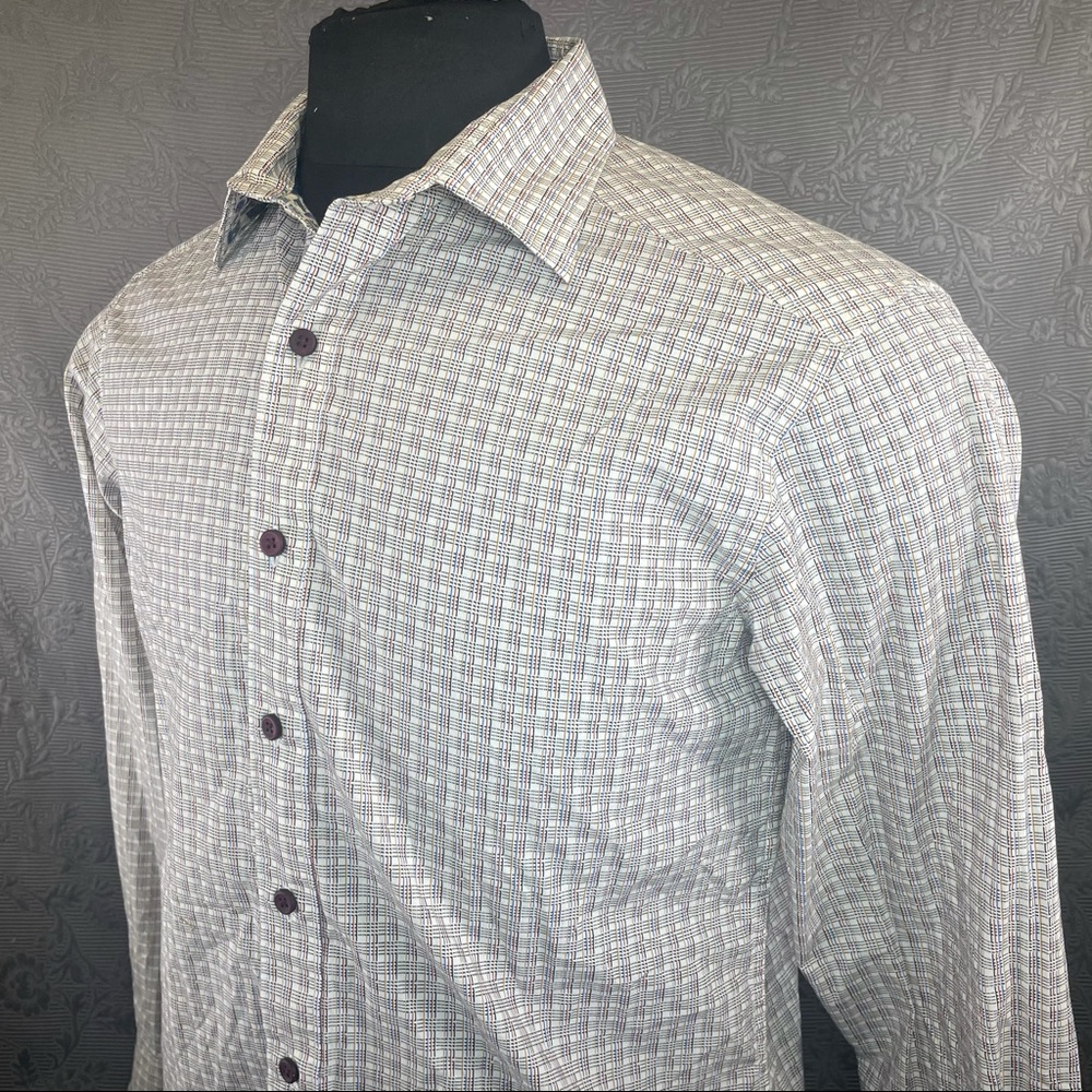 Robert Graham Multicolored Check Button Up - image 3